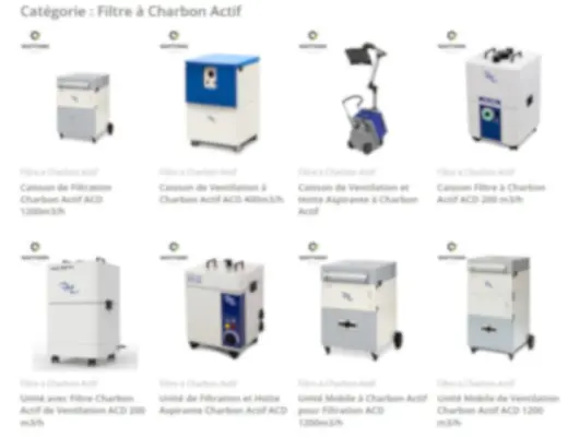 Aller vers le catalogue de Filtre à charbon actif