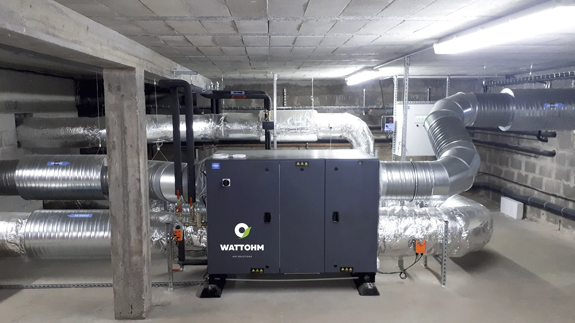 Centrale de traitement d'air pour l'industrie