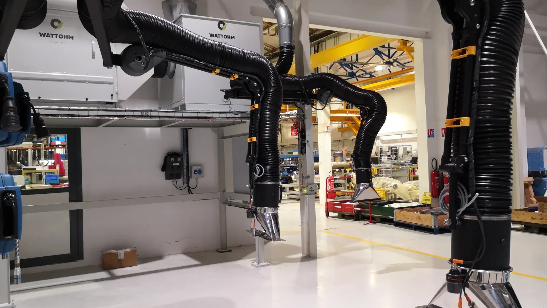 Hotte Industrielle Wattohm dans un atelier