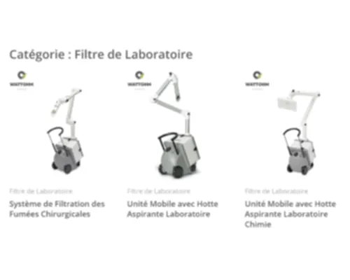 Catalogue WATTOHM de Filtre de Laboratoire