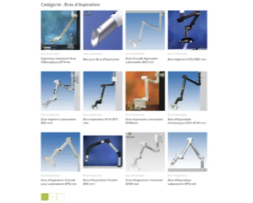 Catalogue de Bras d'Aspiration WATTOHM pour les laboratoires.