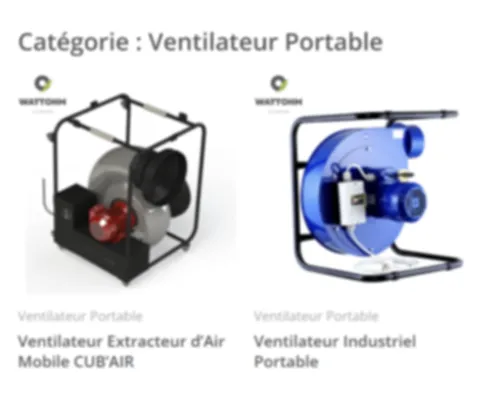 Catalogue Ventilateur Portable de WATTOHM